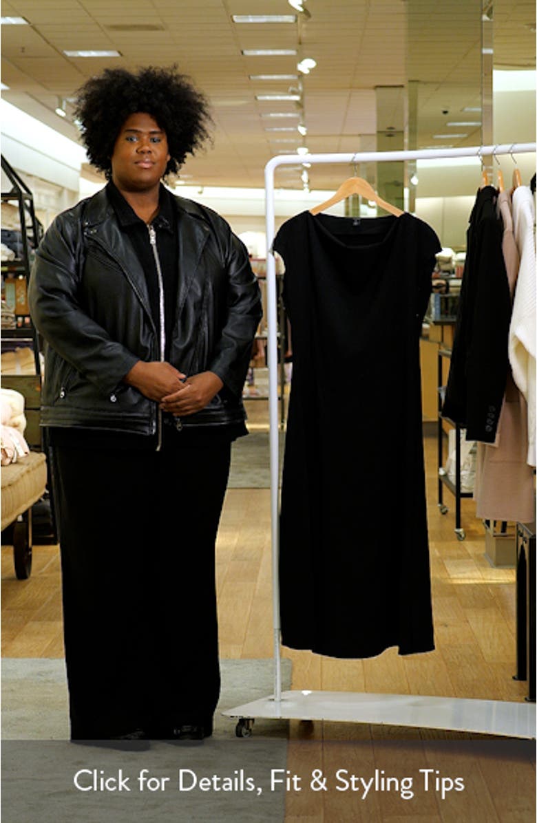 Cowl Neck Midi Dress, sales video thumbnail