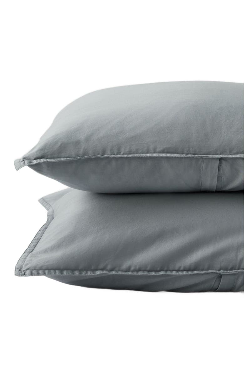 Pact Organic Cotton Room Service Sateen Sham 2-Pack, Main, color, Quarry