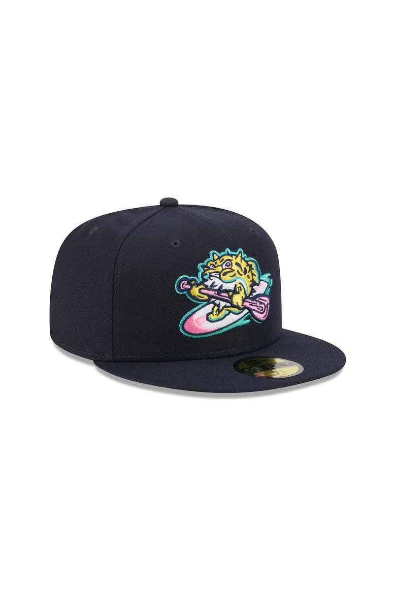 Men's New Era  Navy Jersey Shore BlueClaws Theme Nights 59FIFTY Fitted Hat, Alternate, color, Navy