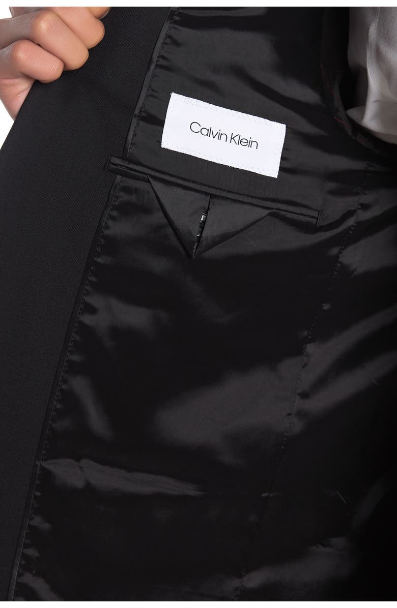 Calvin Klein Black Slim Stretch Suit Jacket, Alternate, color, Black