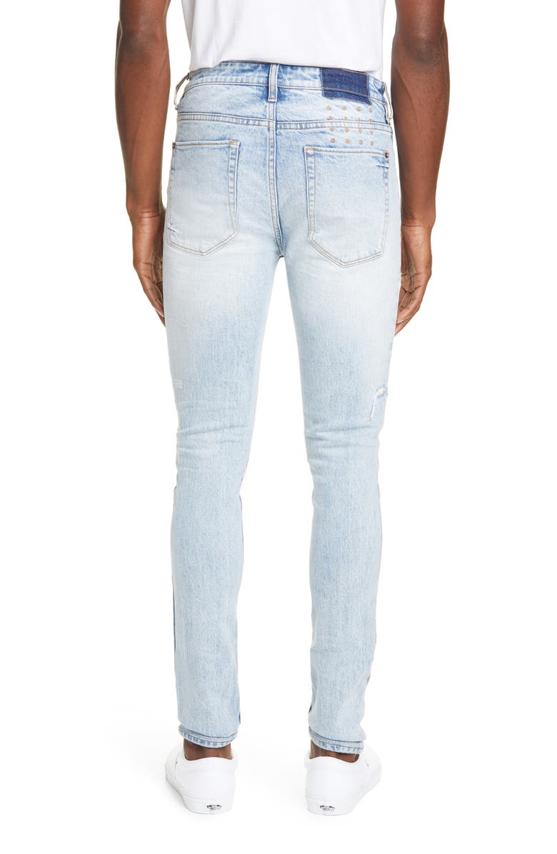 Ksubi Van Winkle The Streets Stitched Skinny Jeans, Alternate, color, 
