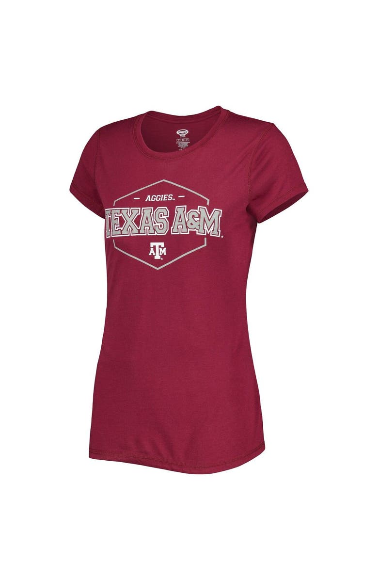 CONCEPTS SPORT Women's Concepts Sport Maroon/Black Texas A&M Aggies Badge T-Shirt & Flannel Pants Sleep Set, Alternate, color, Maroon