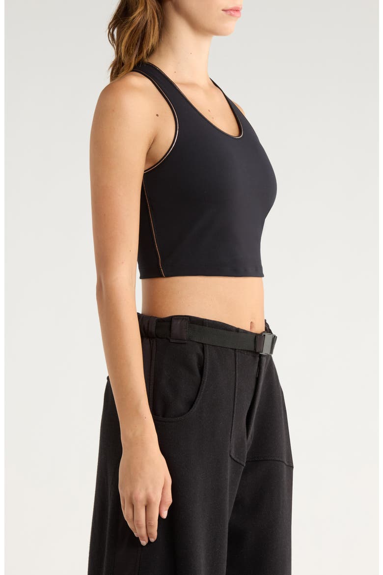 Harmony Crop Sports Tank, Alternate, color, BLACK