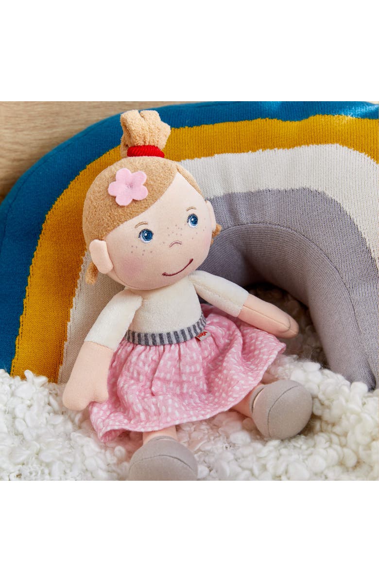 HABA Snug Up Lauren - 10" Machine Washable Soft Doll, Alternate, color, Multi
