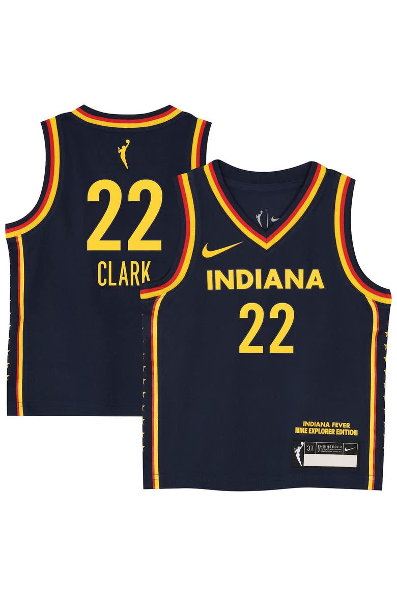 Toddler Nike Caitlin Clark Navy Indiana Fever Explorer Edition Victory Jersey, Alternate, color, Navy