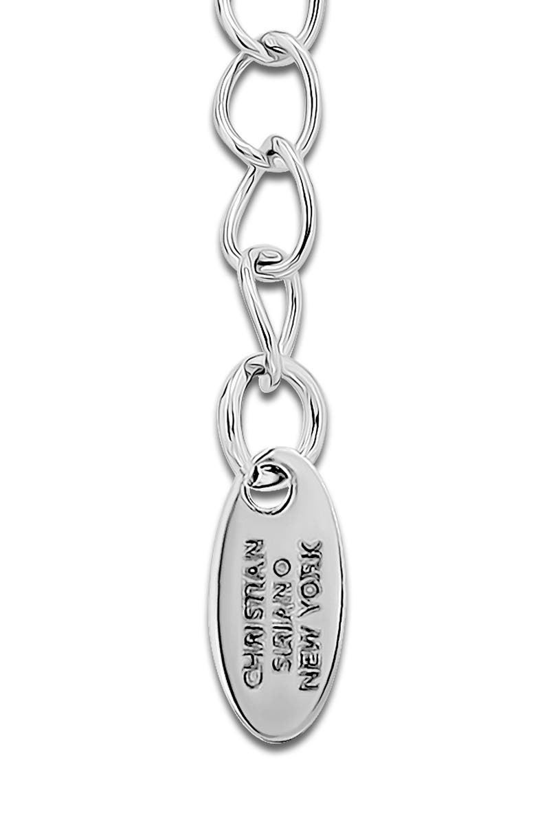 Christian Siriano New York High Polished Heart Pendant Necklace, Alternate, color, Silver