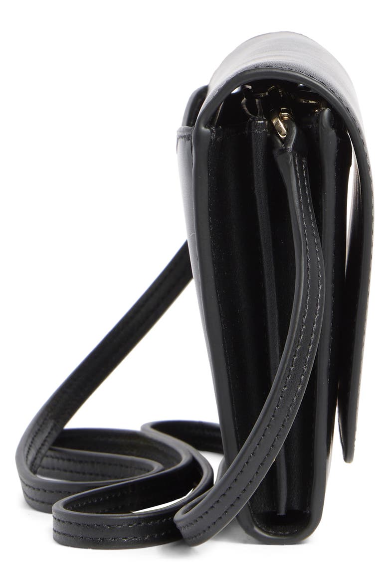 kerri wallet on a string, Alternate, color, BLACK