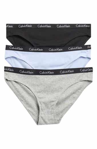 Calvin Klein 3-Pack Hashtag Rib Knit Bikini Briefs