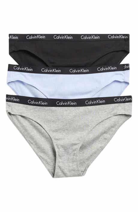 Calvin Klein 3-Pack Hashtag Rib Knit Bikini Briefs