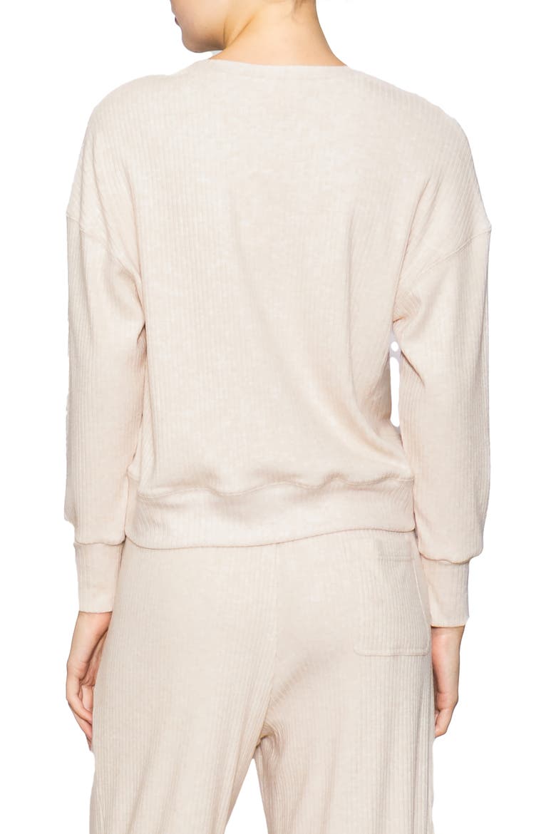 Relaxed Rib Top, Alternate, color, HEATHER TAUPE