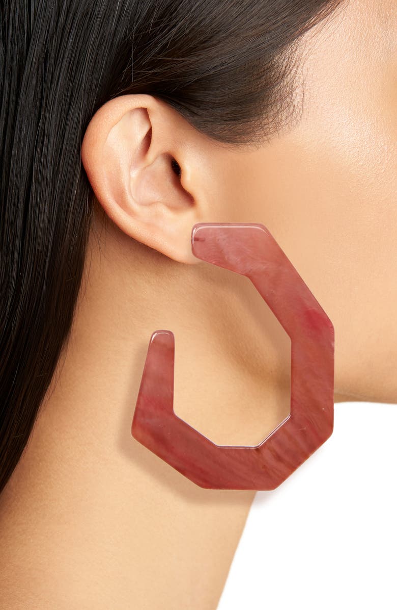 Rachel Comey Factor Hoop Earrings, Alternate, color,