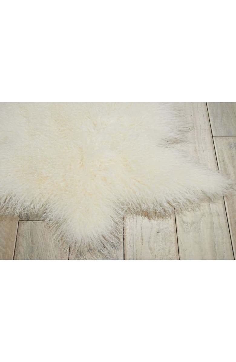 Mina Victory Genuine Sheepskin Freeform Rug, Alternate, color,