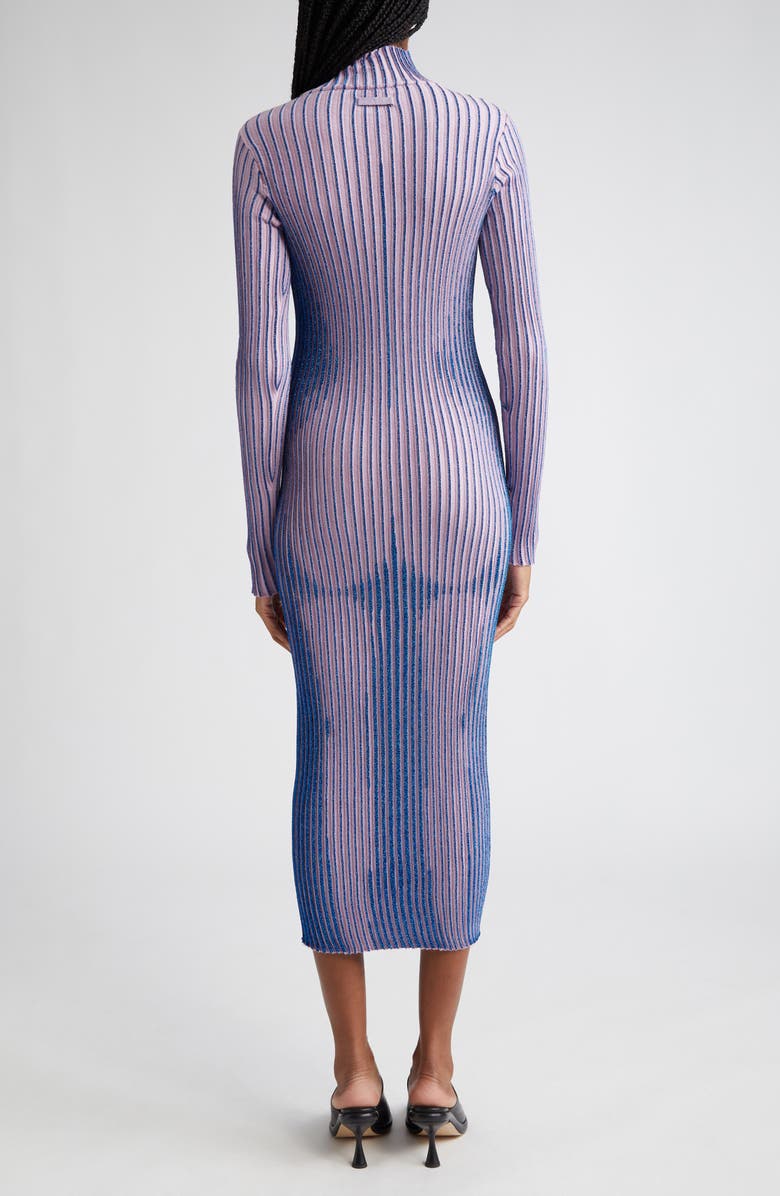 Jean Paul Gaultier Body Morph Metallic Trompe l'Oeil Merino Wool