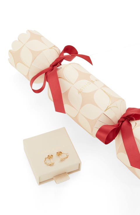 Star Chain Drop Earrings Christmas Cracker