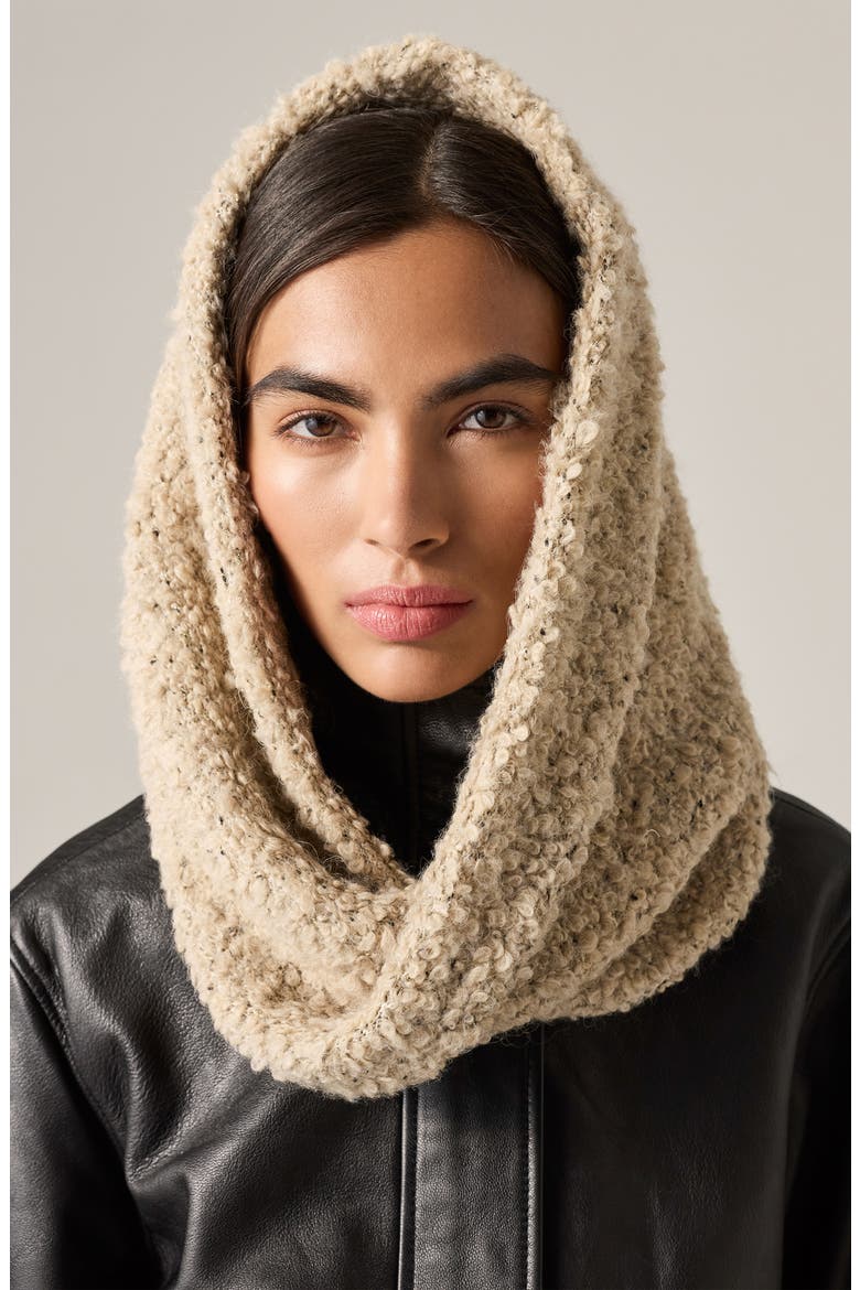 Claire Boucl Snood, Alternate, color, OAK