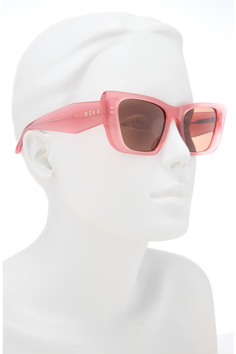Aura 51mm Cat Eye Sunglasses, Alternate, color, OLIVE