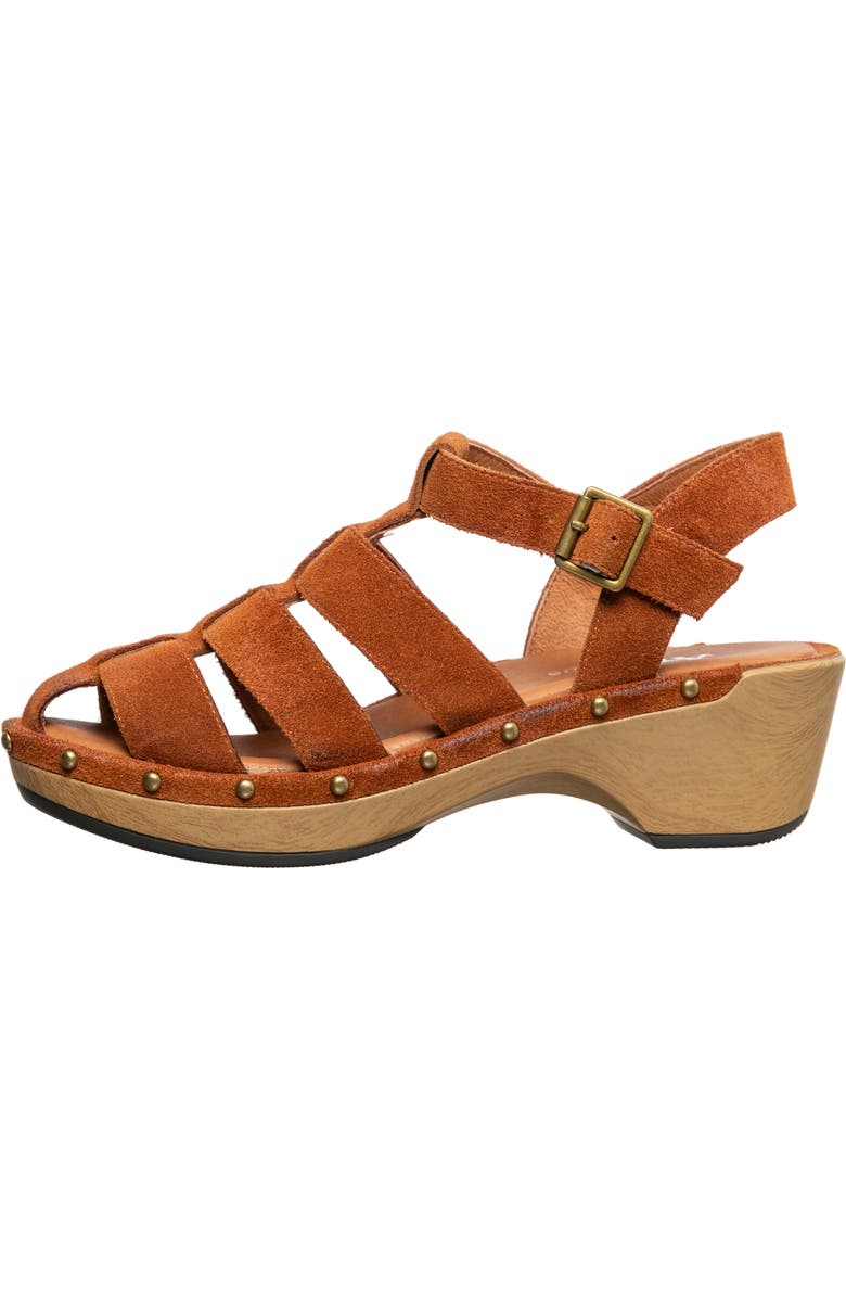 ANTELOPE Macon Stud Sandal, Alternate, color, Tobacco Suede