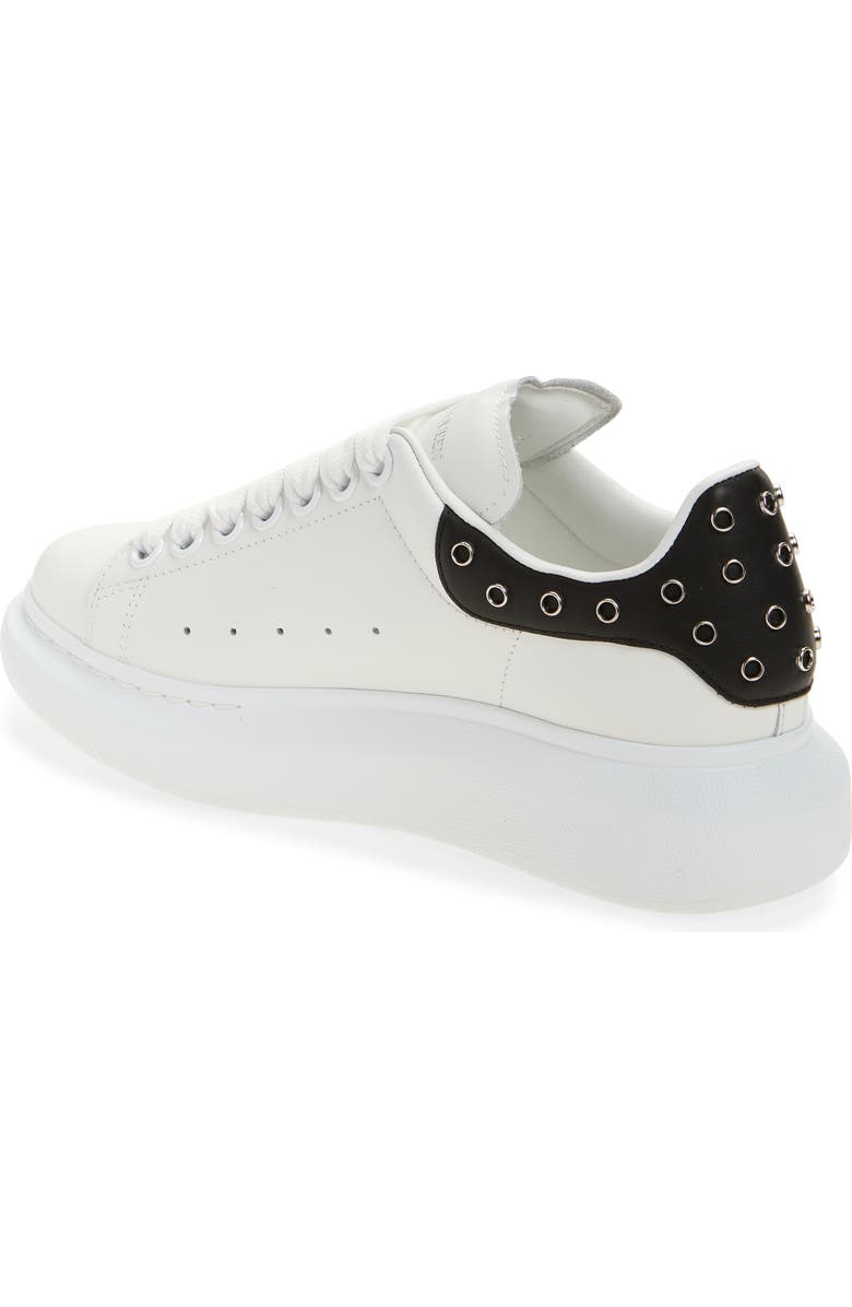 McQueen Grommet Ring Oversize Sneaker, Alternate, color, White