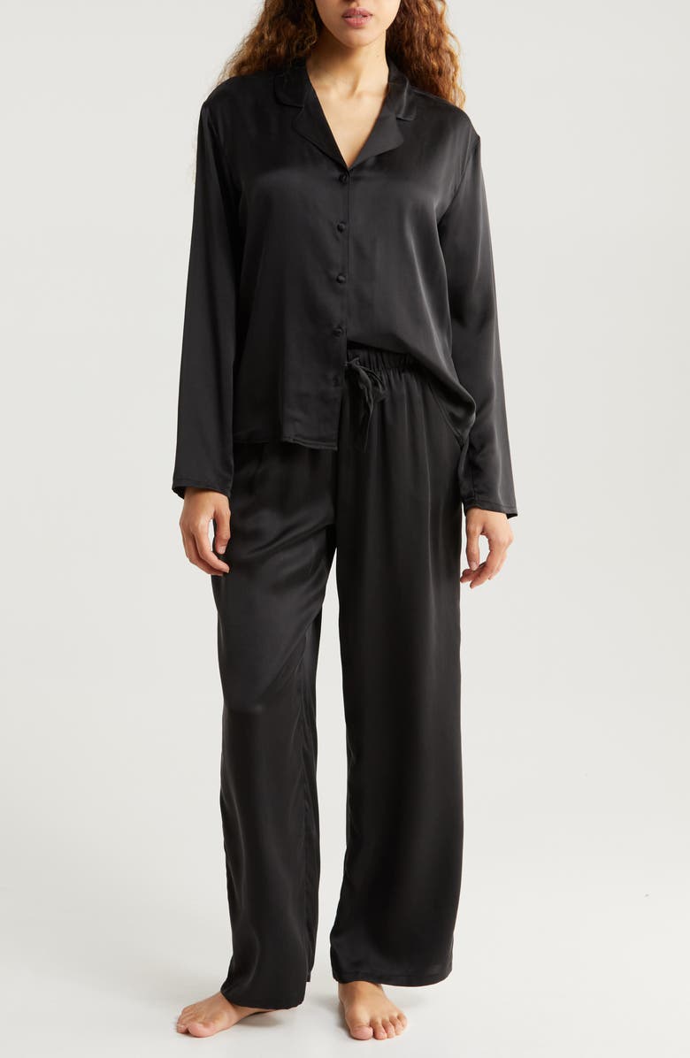 Nordstrom Washable Matte Silk Pajamas, Main, color, 