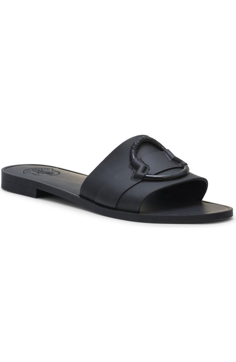 Moncler Mon Slide Sandal, Main, color, Black