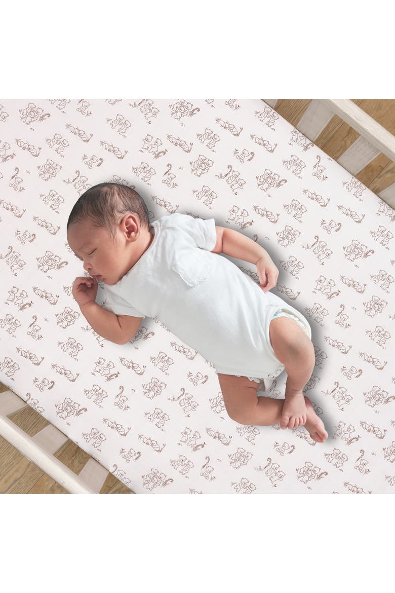 Blue Patchwork Bears 3-Piece Nursery Baby Crib Bedding Set, Alternate, color, Blue