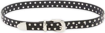 Western Stud Leather Belt