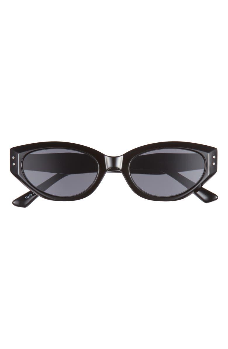 BP. 50mm Oval Sunglasses, Main, color, Black