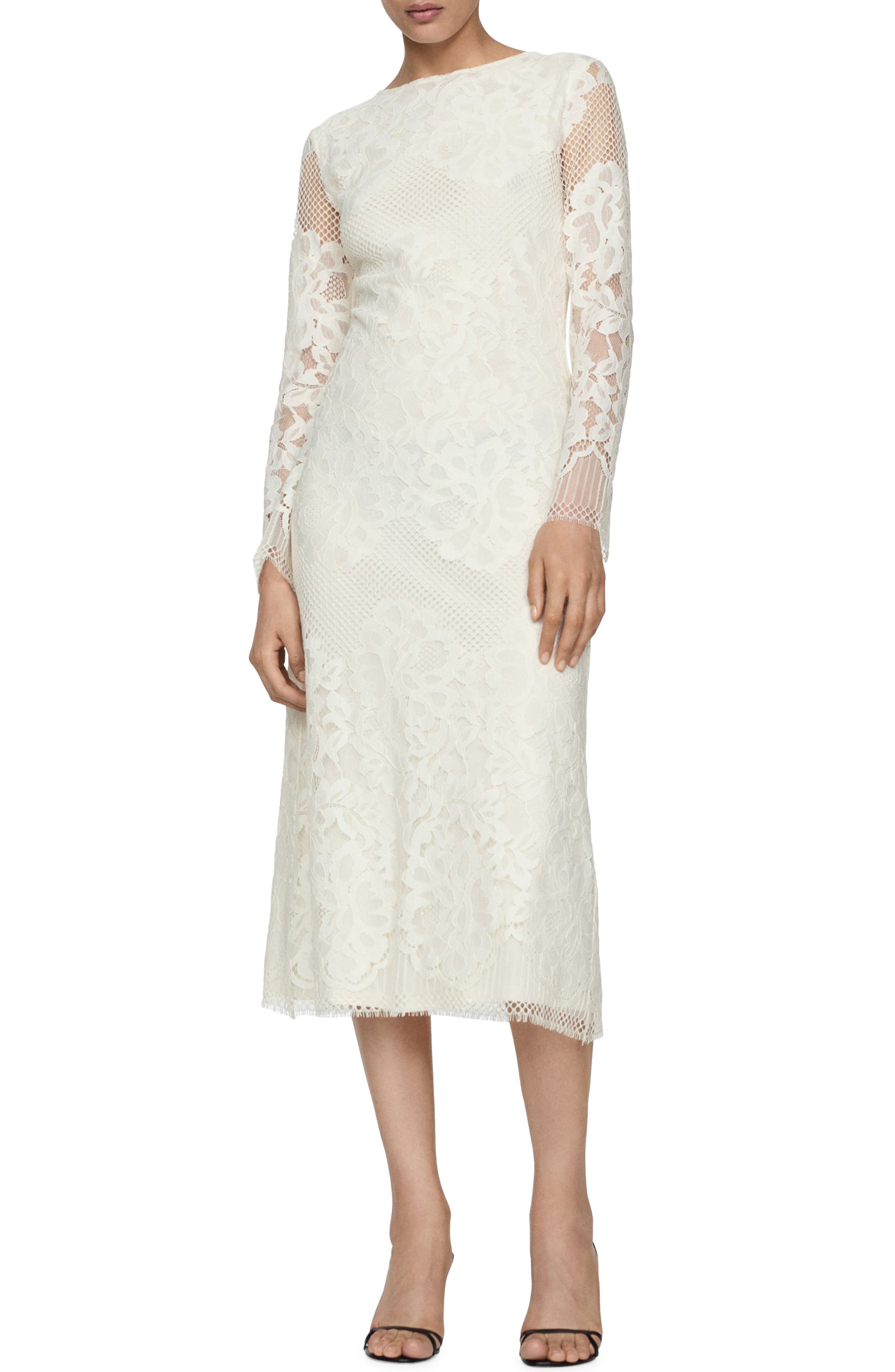 long sleeve lace dress nordstrom Lace Long Sleeve Dress (Women)