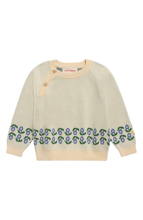 Stamp Bloom Jacquard Sweater