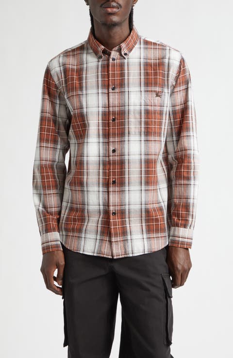 Roland Check Button-Down Shirt