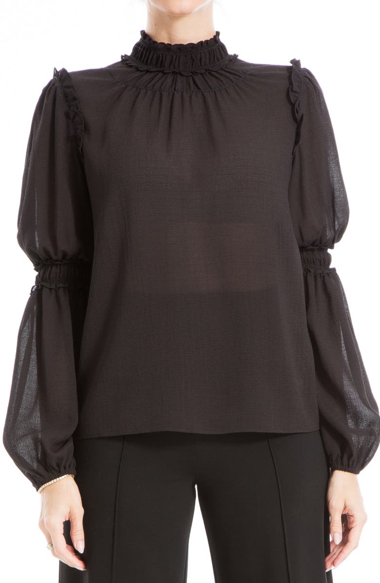 MAX STUDIO Mock Neck Long Sleeve Top, Alternate, color,