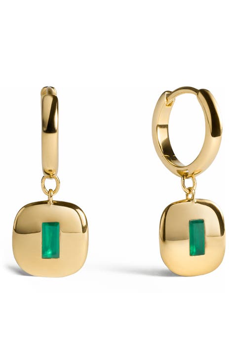 Small Gemdrop Hoop Earrings