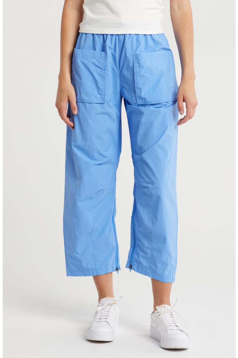 Fly By Night Water Resistant Crop Hiking Pants, Main, color, RIVIERA BLUE