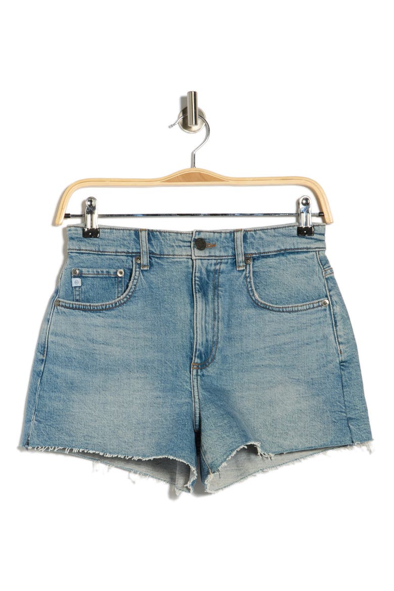 High Waist Denim Cutoff Shorts, Alternate, color, SOUTHWEST