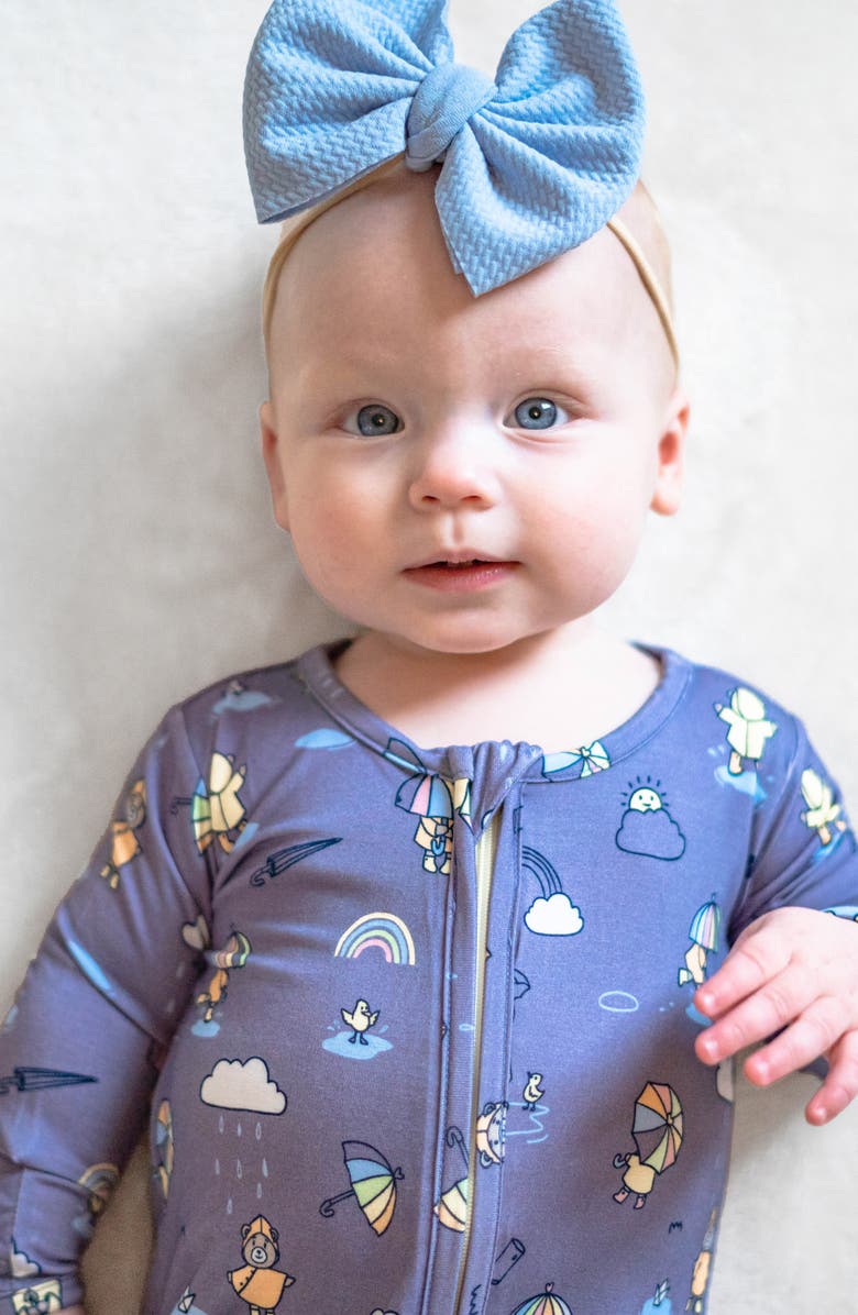 Bellabu Bear Kids' Rainbow Bear Convertible Footie Pajamas, Alternate, color, 