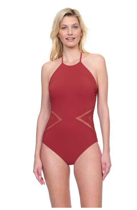Day Dreamer High Neck Halter One Piece