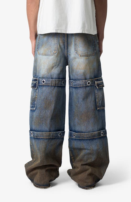 Mnml Void Baggy Grommet Denim Cargo Jeans