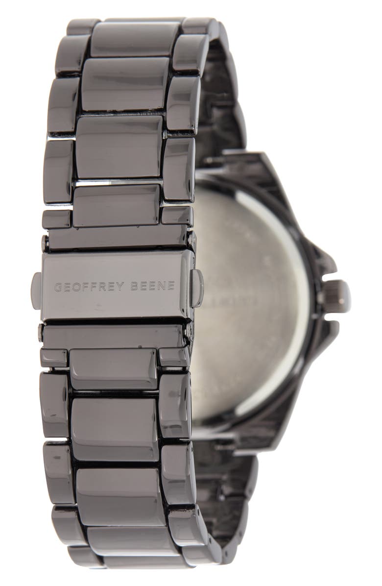 GEOFFREY BEENE Diamond Bracelet Strap Watch, 42mm, Alternate, color, 