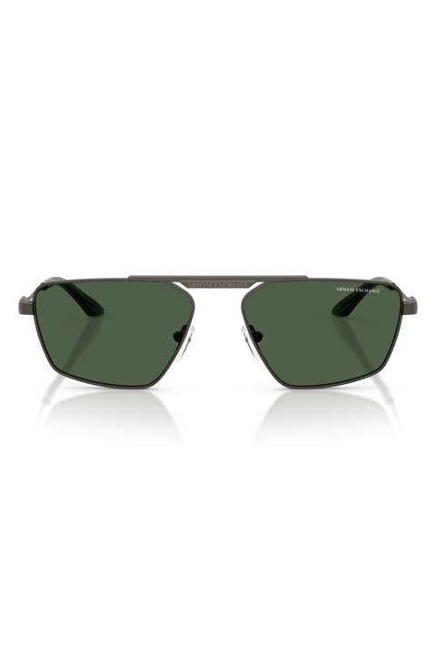 56mm Aviator Sunglasses