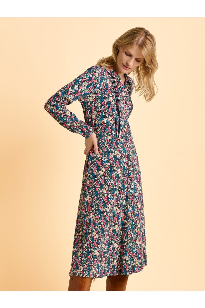 Charlotte Long Sleeve Shirt Midi Dress, Alternate, color, Multi