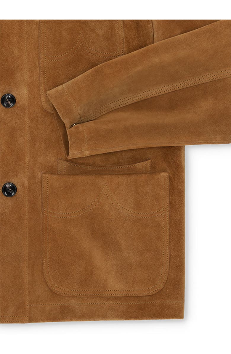 Fortela Montana Suede Leather Jacket, Alternate, color, Camel