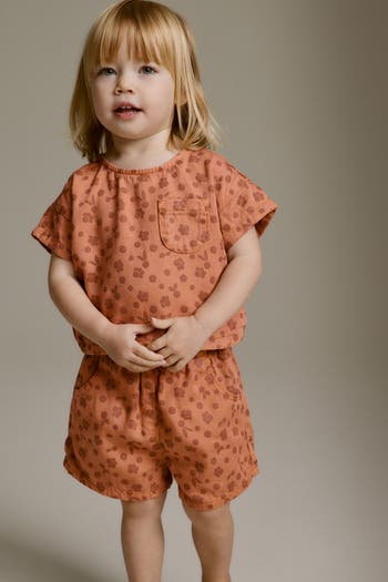 Kids' Print Short Sleeve Top & Shorts Set