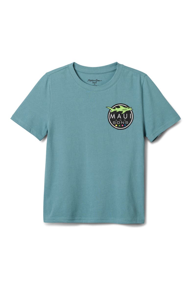 Shark Logo Graphic T-Shirt, Main, color, STEEL BLUE