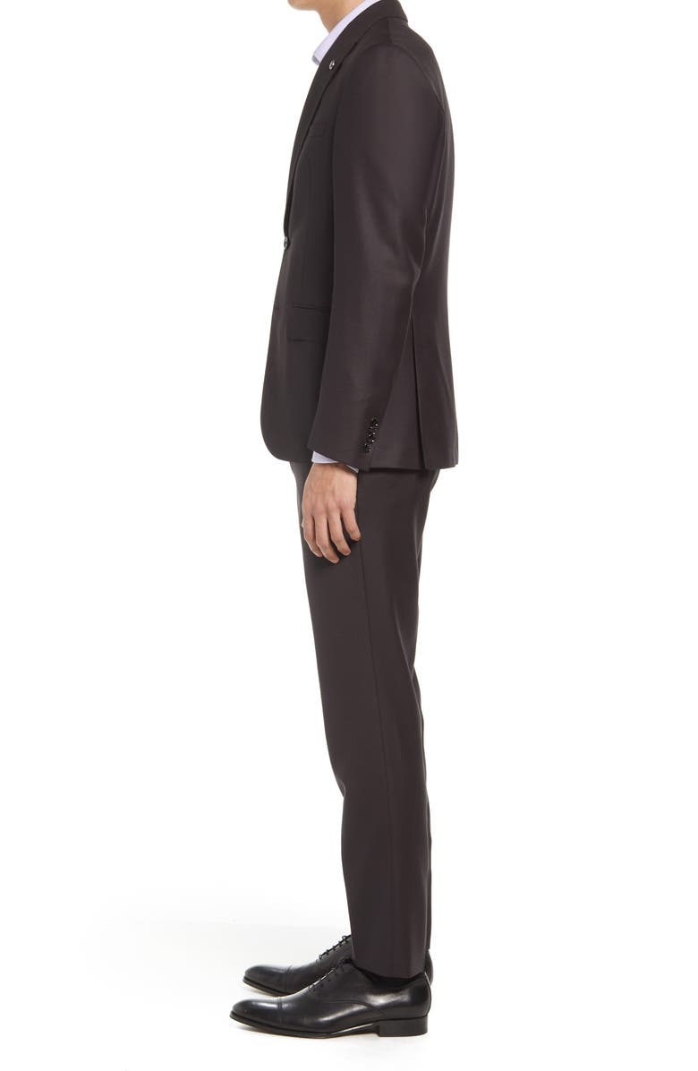 Ted Baker London Robbie Extra Slim Fit Solid Wool Suit, Alternate, color, 