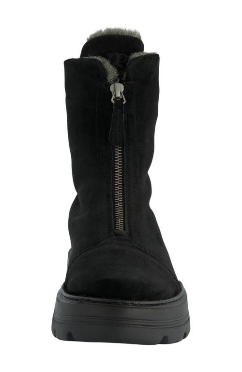 Paul Green Cameo Faux Fur Bootie In Black