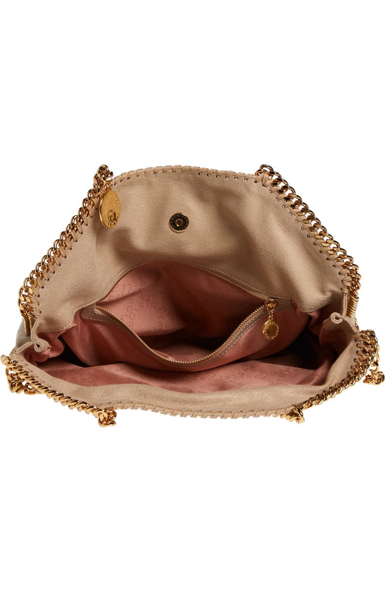 Stella McCartney Falabella Faux Leather Foldover Tote, Alternate, color, 9300 Butter Cream