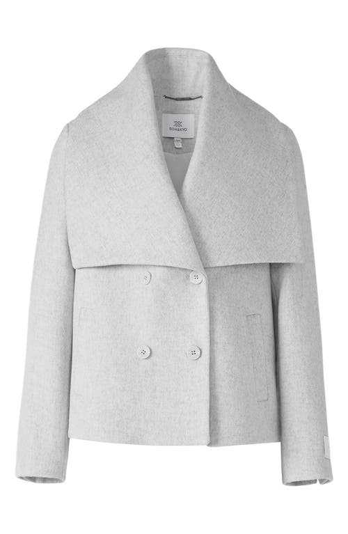 Soia & Kyo Tala Double Breasted Wool Blend Coat In Gray