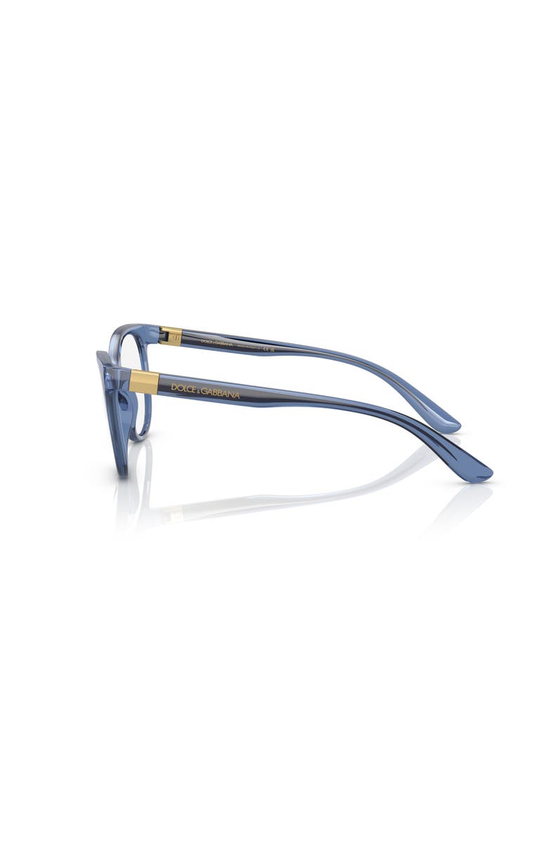 Dolce&Gabbana 53mm Cat Eye optical glasses, Alternate, color, Blue