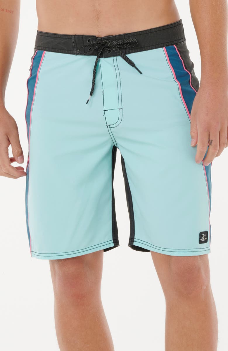 Rip Curl Mirage Giant Prawn Icon Board Shorts, Main, color, Light Aqua