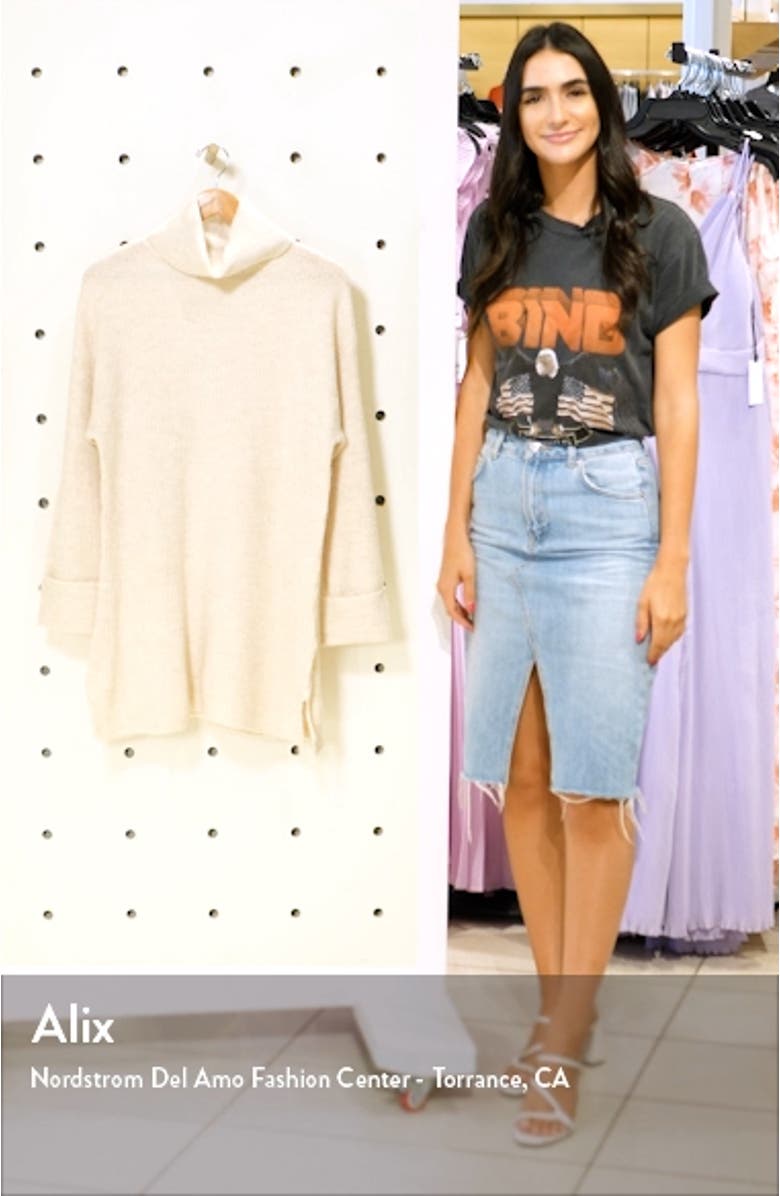 Funnel Neck Sweater Dress, sales video thumbnail